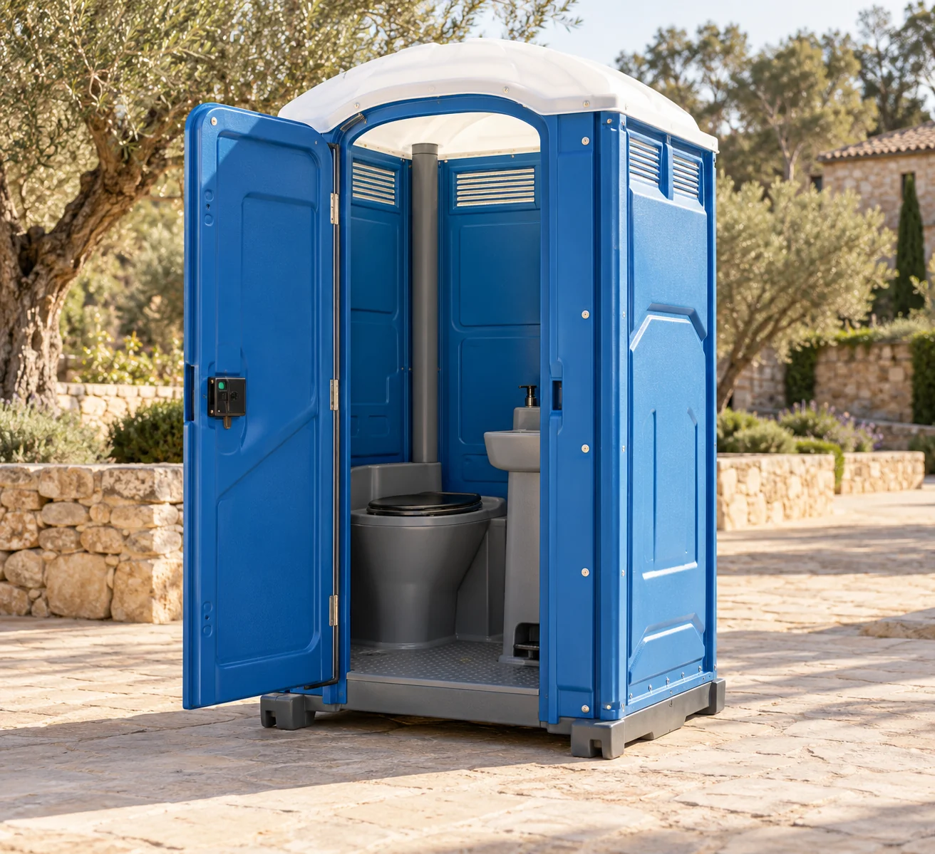 DIXI® PLUS WASH – WC mit Handwaschbecken – im Eventeinsatz