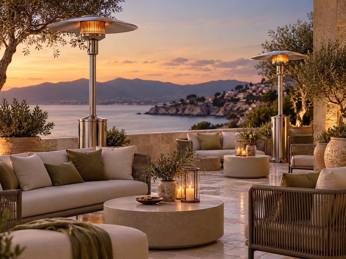 Heizpilze für Events auf Mallorca