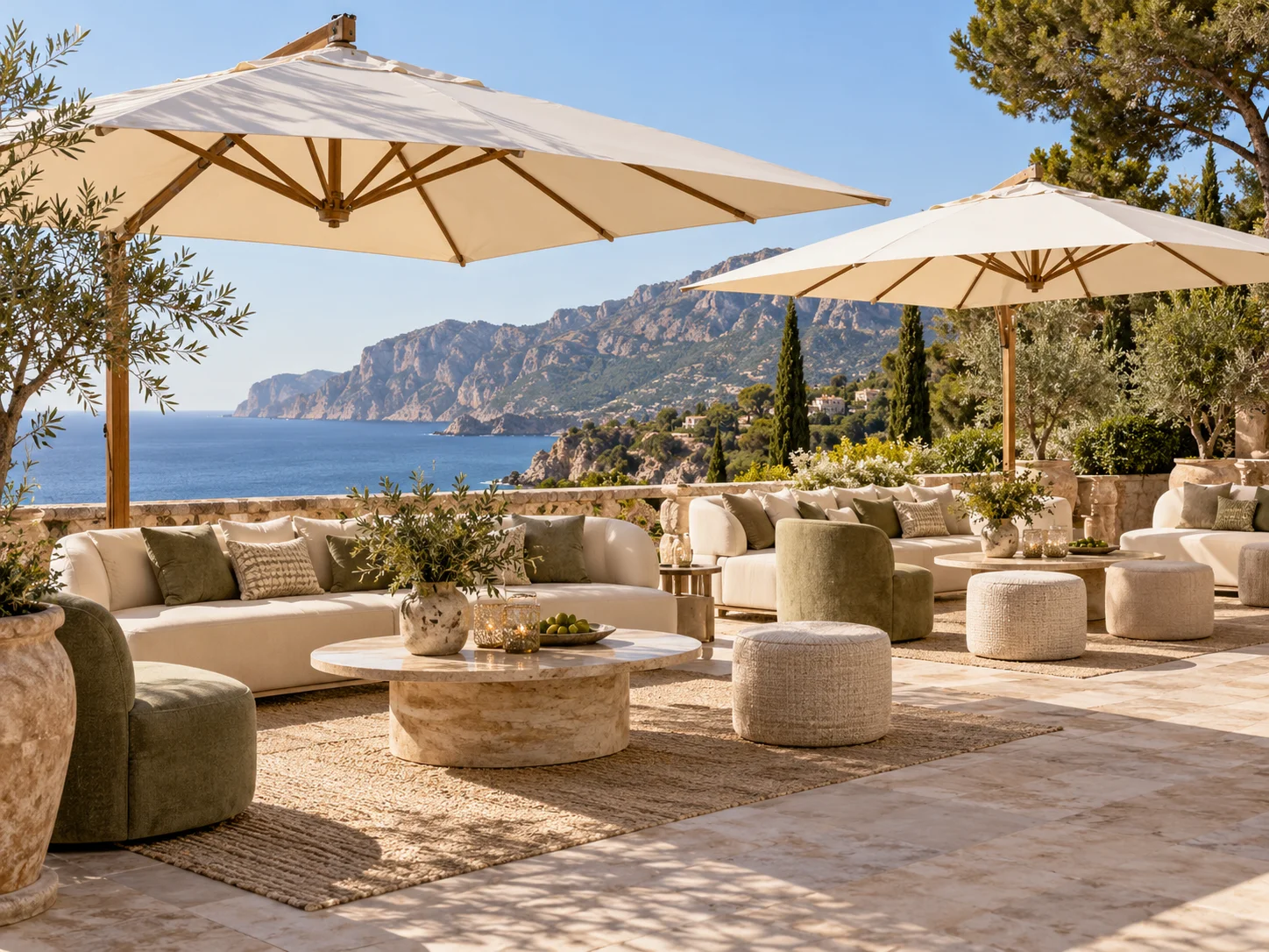 Sonnenschirm Mediterran – im Eventeinsatz