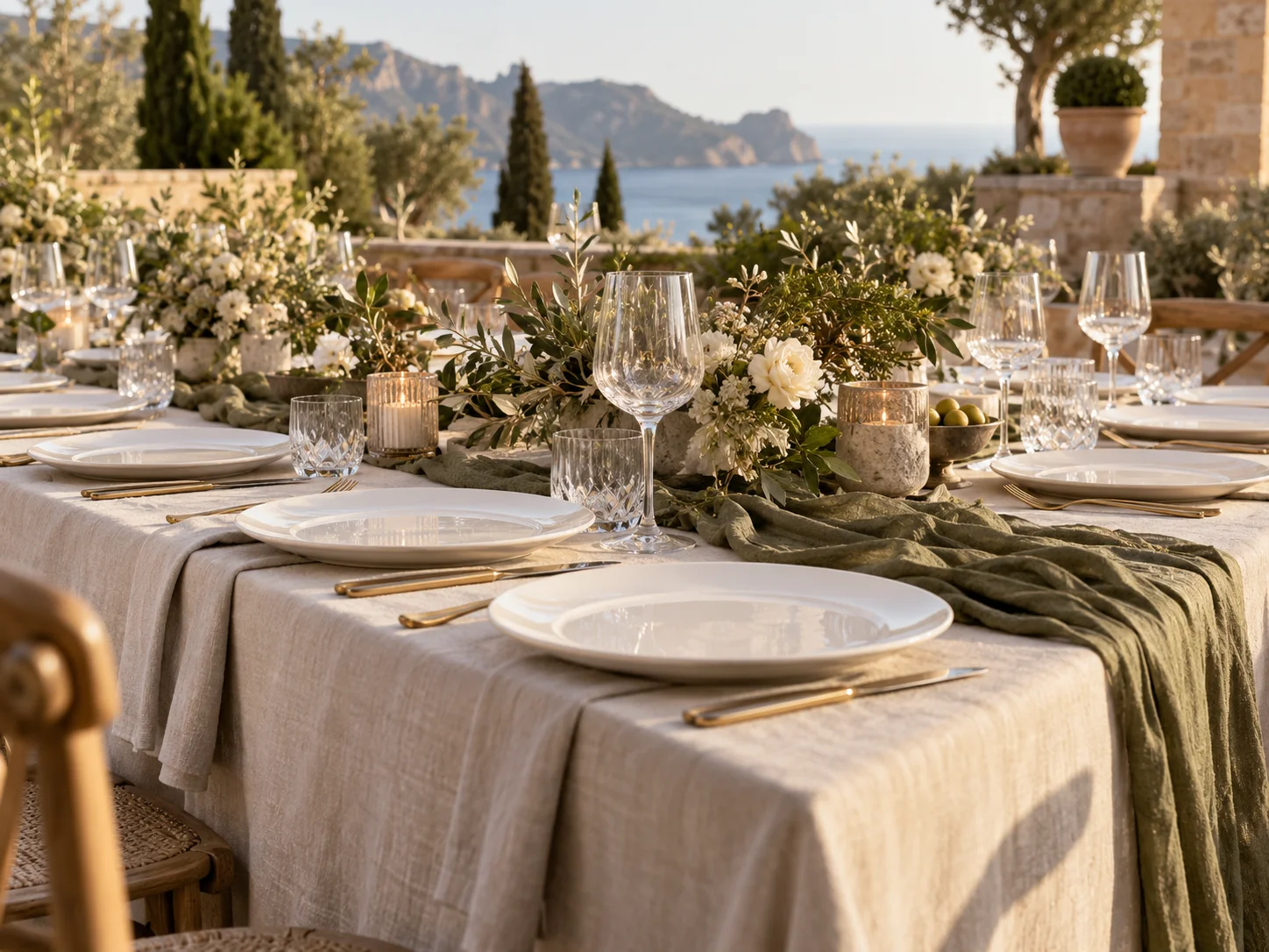 Porzellanteller Dinner – im Eventeinsatz